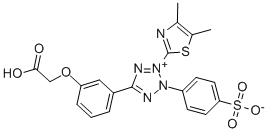 5-[3-(Aarboxymethoxy)phenyl]-3-(4,5-dimethyl-2-thiazolyl)-2-(4-sulfophenyl)-2H-tetrazolium inner salt