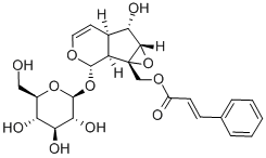 [(1aS)-1a,1bα,2,5aα,6,6aβ-Hexahydro-6α-hydroxy-1a-[(cinnamoyloxy)methyl]oxireno[4,5]cyclopenta[1,2-c]pyran-2α-yl]β-D-glucopyranoside