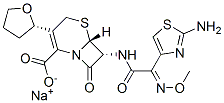 sodium (6R,7R)-7-[[2-(2-amino-1,3-thiazol-4-yl)-2-methoxyimino-acetyl] amino]-8-oxo-3-[(2S)-oxolan-2-yl]-5-thia-1-azabicyclo[4.2.0]oct-2-ene- 2-carboxylate