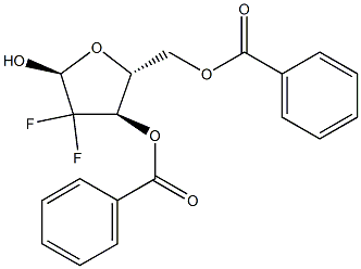α-D-erythro-Pentofuranose-2-deoxy-2,2-difluoro-3,5-dibenzoate