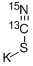 POTASSIUM THIOCYANATE-13C-15N
