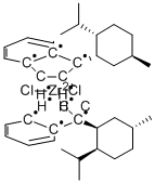 (-)-BIS[1-[(1'S,2'S,5'R)-2'-I-PROPYL-5'-METHYLCYCLOHEXYL]INDENYL]ZIRCONIUM (IV) DICHLORIDE