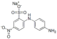 sodium 2-(p-aminoanilino)-5-nitrobenzenesulphonate