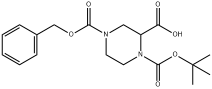 N-1-BOC-N-4-CBZ-2-PIPERAZINE CARBOXYLIC ACID
