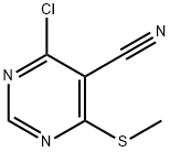 4-CHLORO-6-(METHYLTHIO)PYRIMIDINE-5-CARBONITRILE