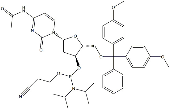 (2R,3S,5R)-5-(4-ACETAMIDO-2-OXOPYRIMIDIN-1(2H)-YL)-2-((BIS(4-METHOXYPHENYL)(PHENYL)METHOXY)METHYL)TETRAHYDROFURAN-3-YL 2-CYANOETHYL DIISOPROPYLPHOSPHORAMIDITE