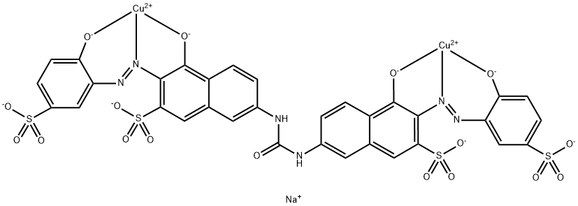 tetrasodium [mu-[[7,7'-(carbonyldiimino)bis[4-hydroxy-3-[(2-hydroxy-5-sulphophenyl)azo]naphthalene-2-sulphonato]](8-)]]dicuprate(4-)