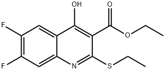 Ethyl 6,7-difluoro-2-ethylmercapto-4-hydroxyquinoline-3-carboxylate
