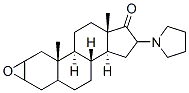 Androstan-17-one,2,3-epoxy-16-(1-pyrrolidinyl)