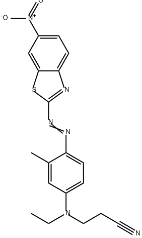 3-[ethyl[3-methyl-4-[(6-nitrobenzothiazol-2-yl)azo]phenyl]amino]propiononitrile