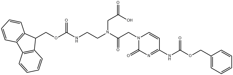 Glycine, N-[2-[[(9H-fluoren-9-ylMethoxy)carbonyl]aMino]ethyl]-N-[[2-oxo-4-[[(phenylMethoxy)carbonyl]aMino]-1(2H)-pyriMidinyl]acetyl]-