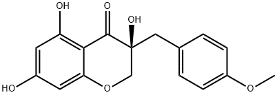 (S)-2,3-Dihydro-3,5,7-trihydroxy-3-[(4-methoxyphenyl)methyl]-4H-1-benzopyran-4-one