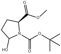 1,2-Pyrrolidinedicarboxylic acid, 5-hydroxy-, 1-(1,1-diMethylethyl) 2-Methyl ester, (2S)-