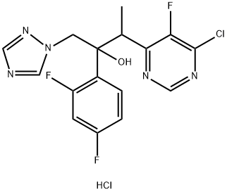 3-(6-Chloro-5-fluoropyrimidin-4-yl)-2-(2,4-difluorophenyl)-1-(1H-1,2,4-triazol-1-yl)butan-2-ol hydrochloride