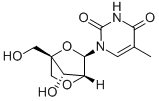 1-[2,5-Anhydro-4-C-(hydroxymethyl)-alpha-L-lyxofuranosyl]-5-methyl-2,4(1H,3H)-pyrimidinedione