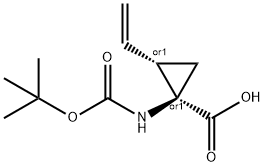 Cyclopropanecarboxylic acid, 1-[[(1,1-dimethylethoxy)carbonyl]amino]-2-ethenyl-, (1R,2S)-rel-