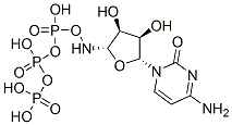 [[[[(2S,3S,4R,5R)-5-(4-amino-2-oxo-pyrimidin-1-yl)-3,4-dihydroxy-oxola n-2-yl]amino]oxy-hydroxy-phosphoryl]oxy-hydroxy-phosphoryl]oxyphosphon ic acid