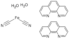 DICYANO-BIS-(1,10-PHENANTHROLINE) IRON(II) DIHYDRATE