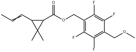 [2,3,5,6-tetrafluoro-4-(methoxymethyl)phenyl]methyl 2,2-dimethyl-3-pro p-1-enyl-cyclopropane-1-carboxylate