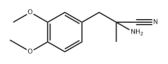 (±)-2-amino-3-(3,4-dimethoxyphenyl)-2-methylpropiononitrile