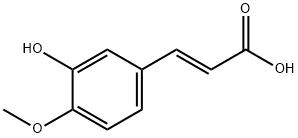 (E)-3'-hydroxy-4'-methoxycinnamic acid 