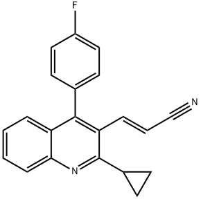 (E)-3-[2-Cyclopropyl-4-(4-fluorophenyl)-3-quinolinyl]-2-propenenitrile