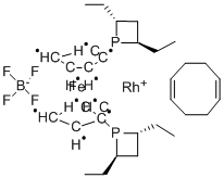 (+)-1,1'-BIS((2R,4R)-2,4-DIETHYLPHOSPHOTANO)FERROCENE(1,5-CYCLOOCTADIENE)RHODIUM (I) TETRAFLUOROBORATE