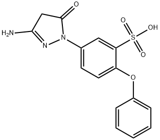 5-(3-AMINO-5-OXO-2-PYRAZOLIN-1-YL)-2-PHENOXYBENZENESULFONIC ACID