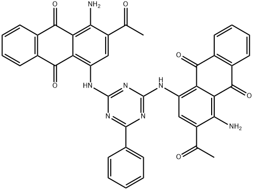 1,1'-[(6-phenyl-1,3,5-triazine-2,4-diyl)diimino]bis[3-acetyl-4-aminoanthraquinone]