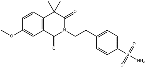 p-[2-(3,4-dihydro-7-methoxy-4,4-dimethyl-1,3-dioxo-2(1H)-isoquinolyl)ethyl]benzenesulphonamide