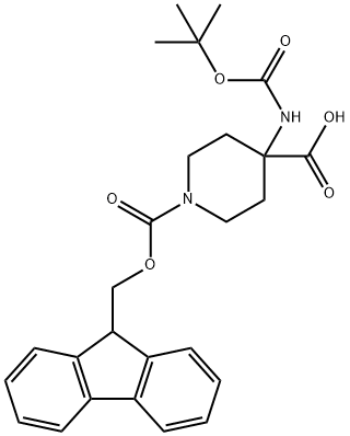 4-(Boc-amino)-1-(Fmoc-piperidinyl)-4-carboxylic Acid