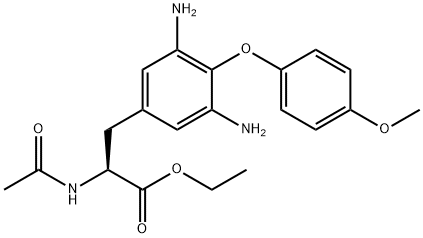 Ethyl 2-(acetylamino)-3-[3,5-diamino-4-(4-methoxyphenoxy)phenyl]propanoate