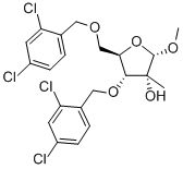 1-O-Methyl-3,5-bis-O-[(2,4-dichlorophenyl)methyl]-2-C-methyl-alpha-D-ribofuranoside