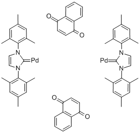 1,3-BIS(2,4,6-TRIMETHYLPHENYL)IMIDAZOL-2-YLIDENE (1,4-NAPHTHOQUINONE)PALLADIUM(0) DIMER