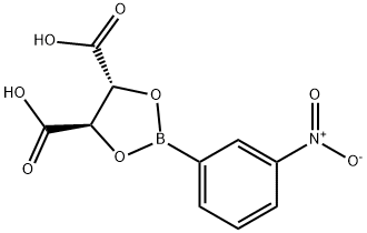 L-TarB-NO2,  2-(3-Nitrophenyl)-1,3,2-dioxaborolane-4R,5R-dicarboxylic  acid