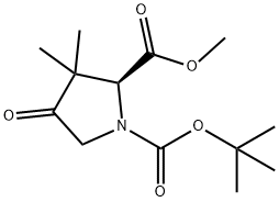1-tert-butyl 2-methyl (2S)-3,3-dimethyl-4-oxopyrrolidine-1,2-dicarboxylate