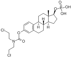 estra-1,3,5(10)-triene-3,17beta-diol 3-[bis(2-chloroethyl)carbamate] 17-(dihydrogen phosphate) 