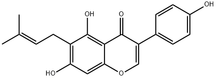 3-(4-Hydroxyphenyl)-5,7-dihydroxy-6-(3-methyl-2-butenyl)-4H-1-benzopyran-4-one