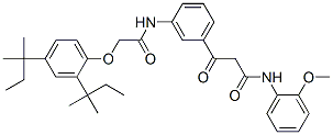 3-[m-[[(2,4-di-tert-pentylphenoxy)acetyl]amino]phenyl]-N-(o-methoxyphenyl)-3-oxopropionamide