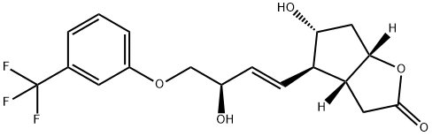 (+)-(3AR,4R,5R,6AS)-HEXAHYDRO-5-HYDROXY-4-[(1E,3R)-3-HYDROXY-4-(3-TRIFLUOROMETHYL)PHENOXY-1-BUTENYL]-2H-CYCLOPENTA[B]FURAN-2-ONE