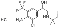 1-(4-AMINO-3-CHLORO-5-TRIFLUOROMETHYL-PHENYL)-2-(1,1-DIMETHYL-PROPYLAMINO)-ETHANOL HYDROCHLORIDE