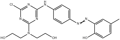 2-[[4-[[4-[bis(2-hydroxyethyl)amino]-6-chloro-1,3,5-triazin-2-yl]amino]phenyl]azo]-p-cresol