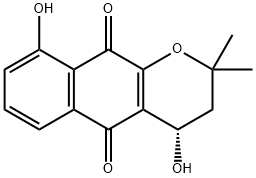 [S,(+)]-3,4-Dihydro-4,9-dihydroxy-2,2-dimethyl-2H-naphtho[2,3-b]pyran-5,10-dione