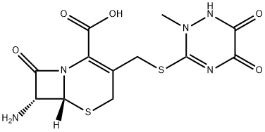 (6R-trans)-7-amino-8-oxo-3-[[(1,2,5,6-tetrahydro-2-methyl-5,6-dioxo-1,2,4-triazin-3-yl)thio]methyl]-5-thia-1-azabicyclo[4.2.0]oct-2-ene-2-carboxylic acid