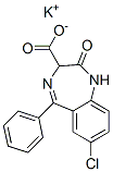 potassium 7-chloro-2,3-dihydro-2-oxo-5-phenyl-1H-1,4-benzodiazepine-3-carboxylate 