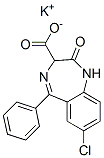 potassium 7-chloro-2,3-dihydro-2-oxo-5-phenyl-1H-1,4-benzodiazepine-3-carboxylate