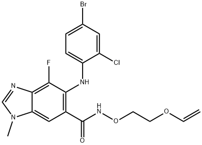 5-(4-broMo-2-chlorophenylaMino)-4-fluoro-1-Methyl-N-(2-(vinyloxy)ethoxy)-1H-benzo[d]iMidazole-6-carboxaMide