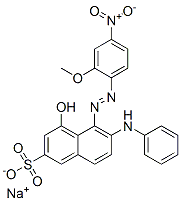 sodium 4-hydroxy-5-[(2-methoxy-4-nitrophenyl)azo]-6-(phenylamino)naphthalene-2-sulphonate 