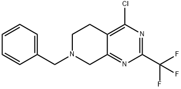 7-benzyl-4-chloro-2-(trifluoromethyl)-5,6,7,8-tetrahydropyrido[3,4-d]pyrimidine