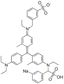 hydrogen [4-[[4-(diethylamino)phenyl][4-[ethyl[(3-sulphonatobenzyl)amino]-o-tolyl]methylene]-3-methylcyclohexa-2,5-dien-1-ylidene](ethyl)(3-sulphonatobenzyl)ammonium, sodium salt